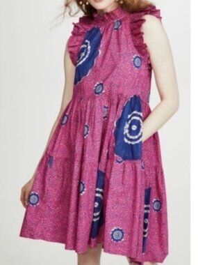 Ulla Johnson Tamsin Tiered Sleeveless high low dress